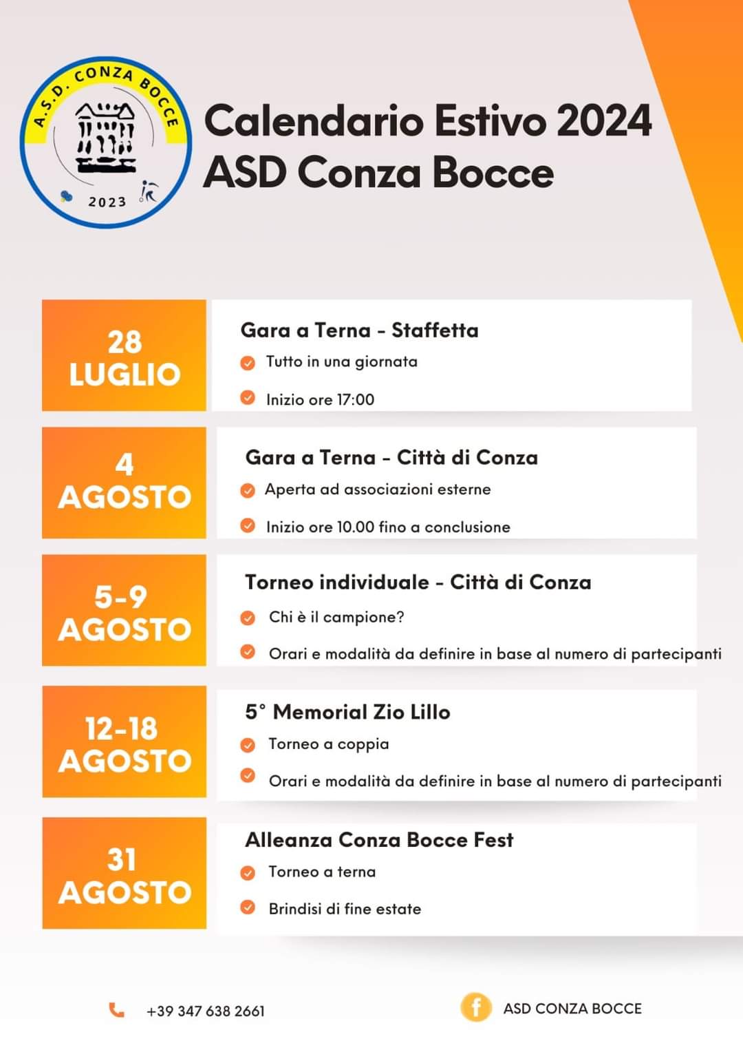 Conza Bocce agosto 24