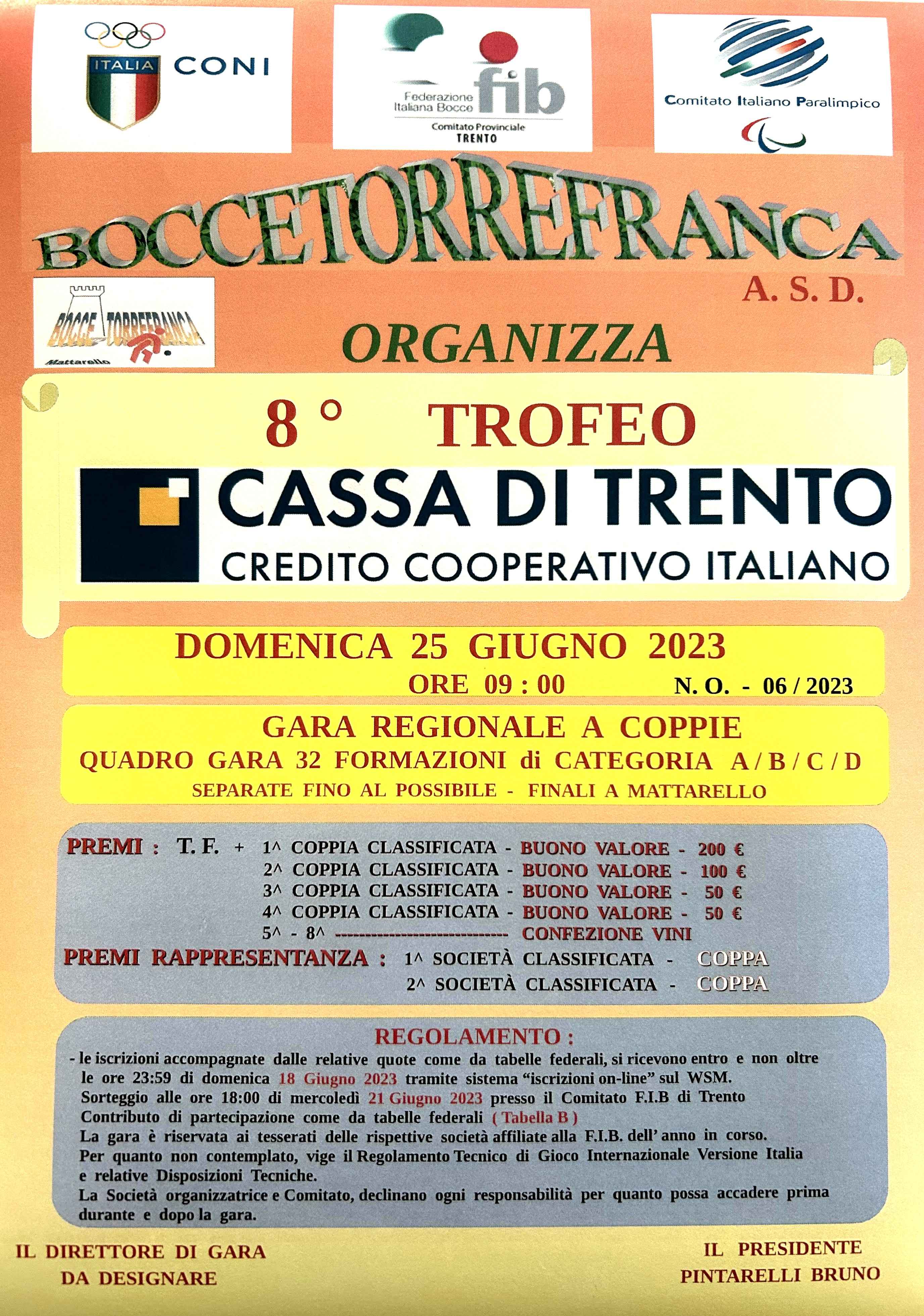 202306 25 Torre Franca 8 TROFEO CASSA DI TRENTO